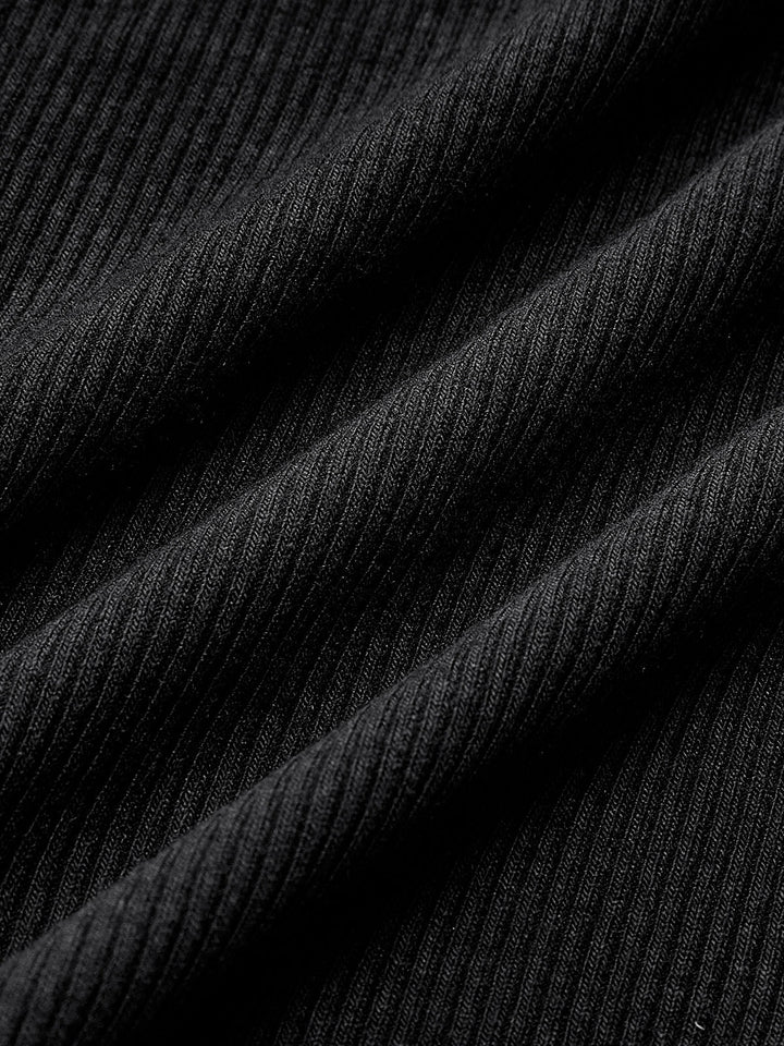 Janine – Ribbed Long-Sleeve Fitted Top