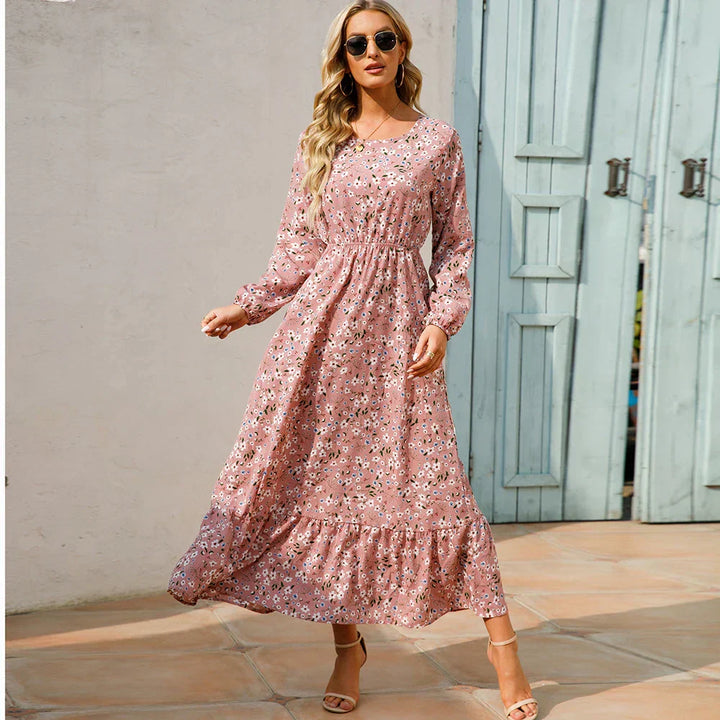 Marga – Floral Long Sleeve Maxi Dress