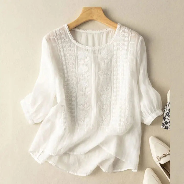 Aura – Embroidered Relaxed Blouse