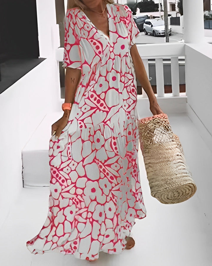 Lillie – Floral Print Maxi Dress